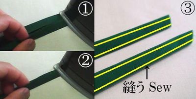 Sew the fabric for the tote bag handles