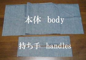 body fabric and handles