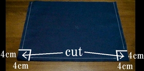 cut off extra cloth