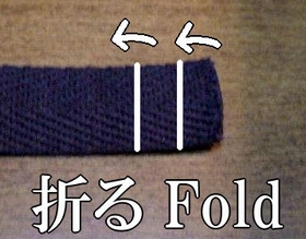 fold in three