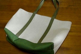 tote bag (kaki et beige)