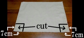 cut off extra cloth