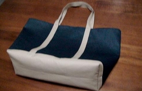 basic denim tote bag