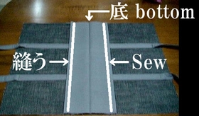 sew the outer and bottom patch