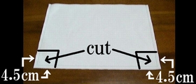 cut off extra cloth