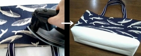tote bag with whale pattern