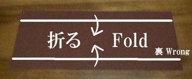 fold the of bottom patch