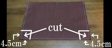 cut off extra cloth