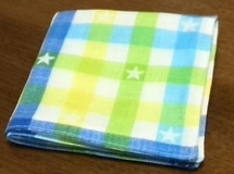 plaid gauze handkerchief