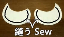 sew the collar fabrics