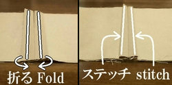 fold and stitch