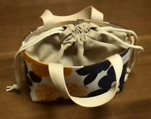 巾着付きトート完成