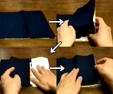 fold and press the fabric