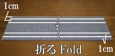 fold in three