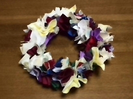 fabric wreath