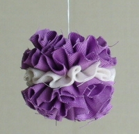 fabric ball ornament