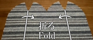 fold the fabric