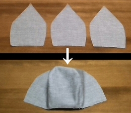 remaining 3 outer fabrics, do the same way