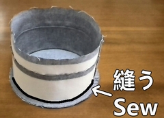 sew the side crown and top crown