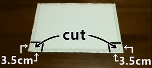 cut off extra cloth