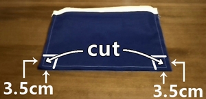 cut off extra cloth