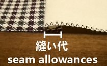 press seam allowances to bottom side