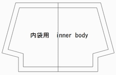 内袋用の型紙