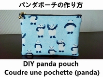 zippered pouch with pandas