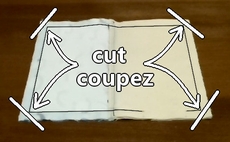 cut off extra cloths