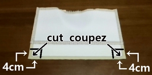 cut off extra cloth
