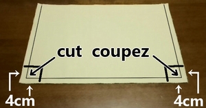 cut off extra cloth