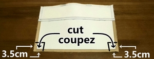 cut off extra cloth