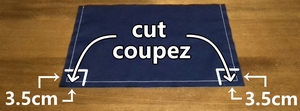cut off extra cloth