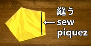 sew the 2 fabrics