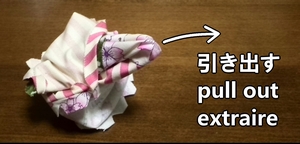 retournez le tissu à l’extérieur