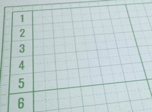 If you're making a hot hemmer (hot ironing ruler), grid-lined cardboard is recommended