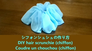 hair scrunchie (chiffon)