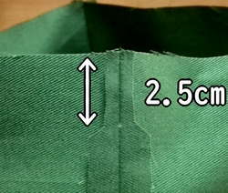 coupez l’excès de tissu