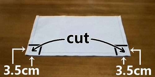 cut off extra cloth