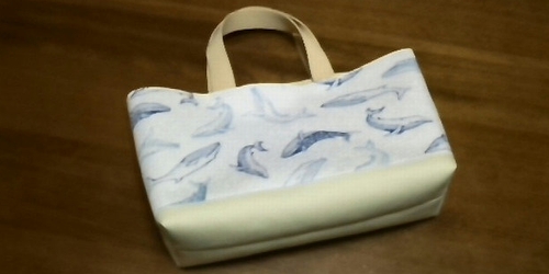 marine tote bag (whale)