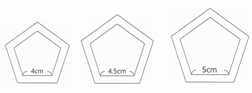 正五角形の型紙