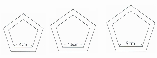 regular pentagon pattern