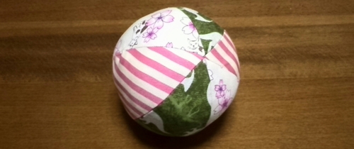 6 patched fabric ball
