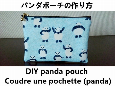 une pochette de motif pandas