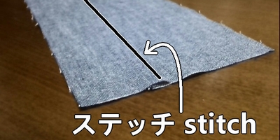 ステッチを入れる