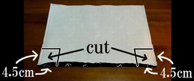 cut off extra cloth