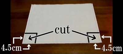 cut off extra cloth