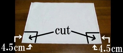 cut off extra cloth